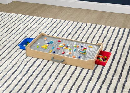 Play N Store Building Bricks Play Table with 100+ Play Bricks Included