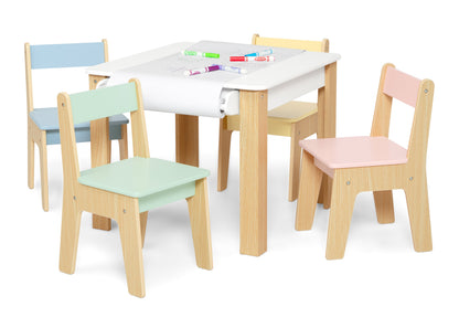 GapKids Table and 4 Chair Set with Paper Roll Holder